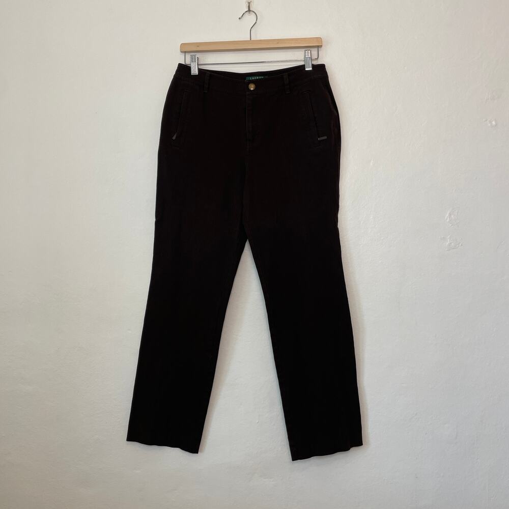 Lauren Ralph Lauren – Y2K Brown Straight Leg Denim Jean Pants